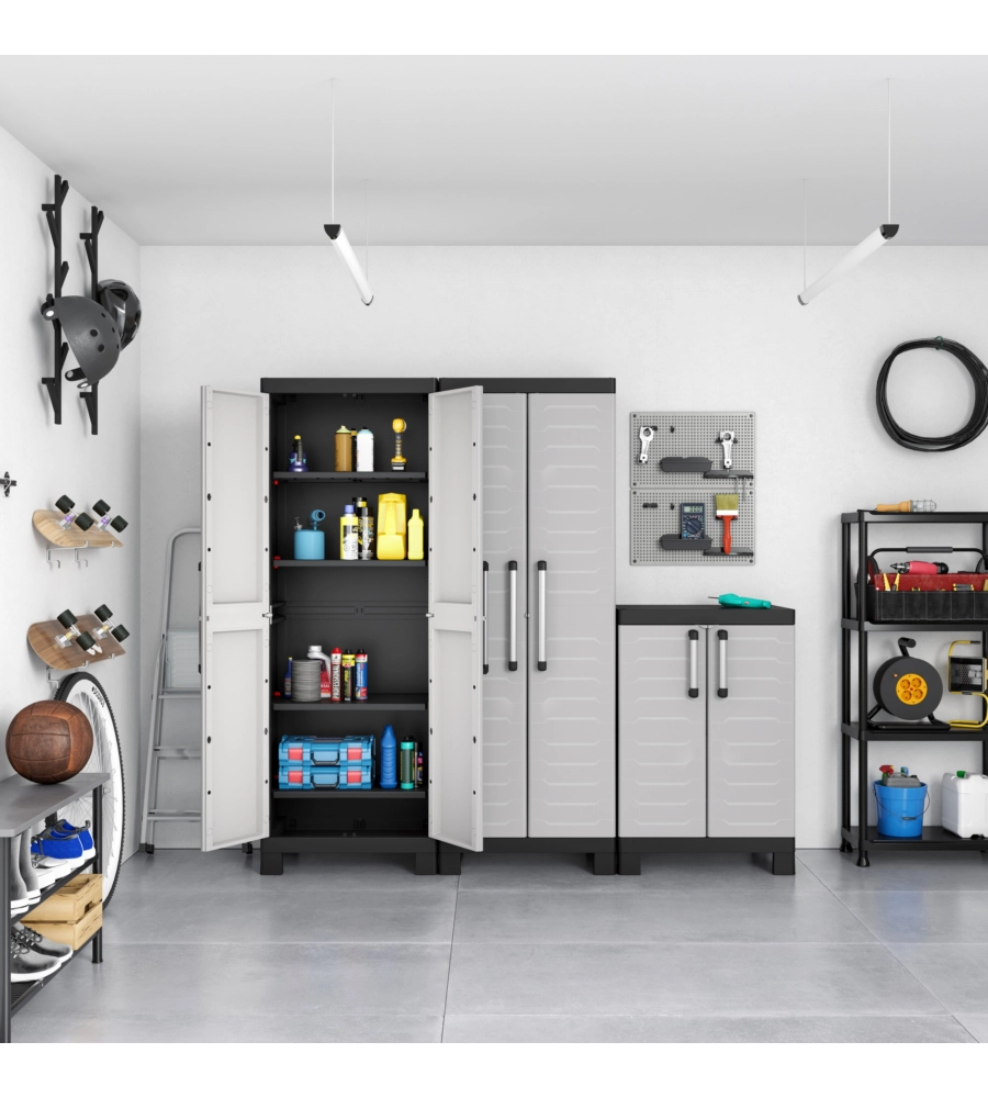 ARMADIO IN RESINA ALTO KETER "DETROIT" GRIGIO, 65X45X182 CM